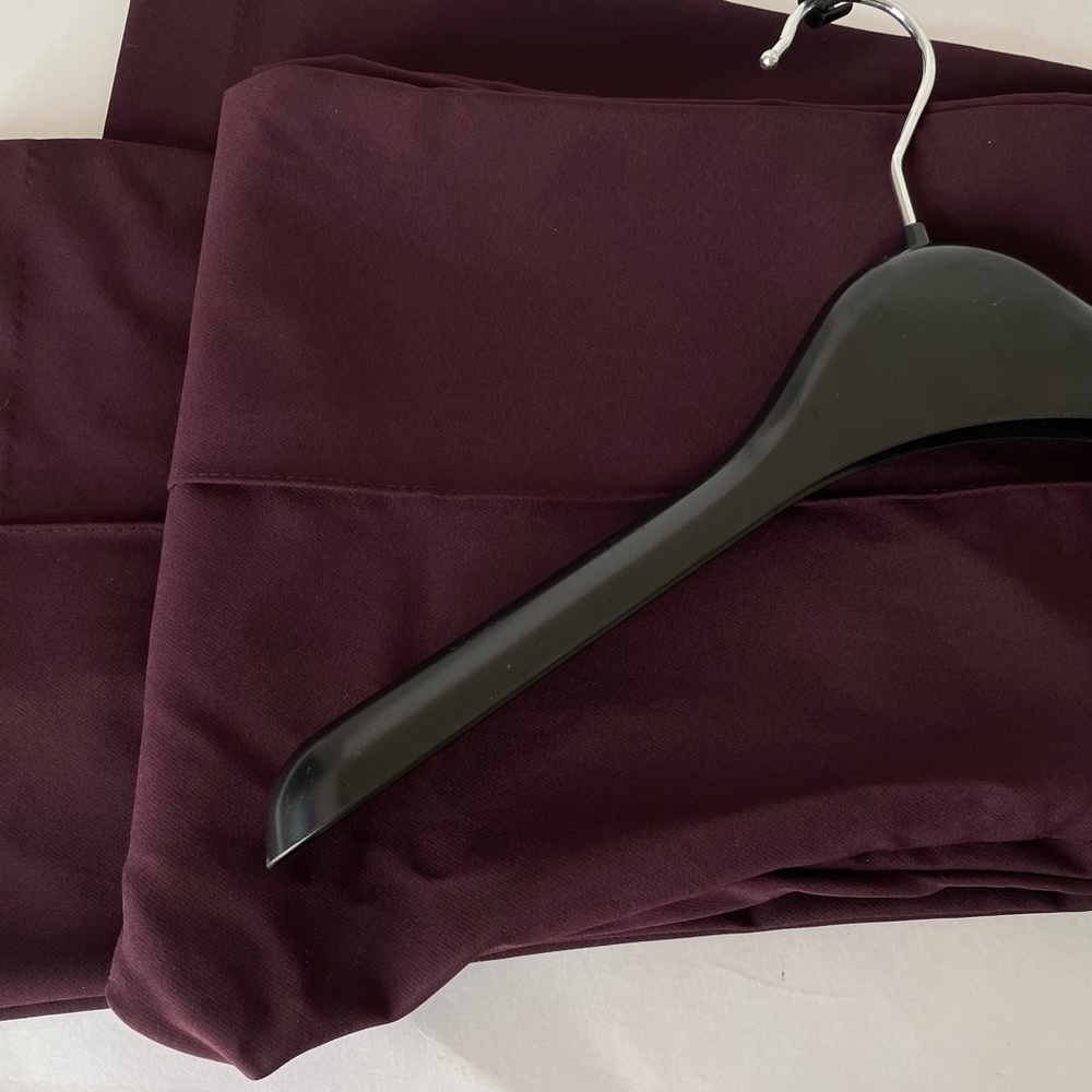 H&M 32" Length Pants Dark Burgundy Side Zip - Picture 8 of 10